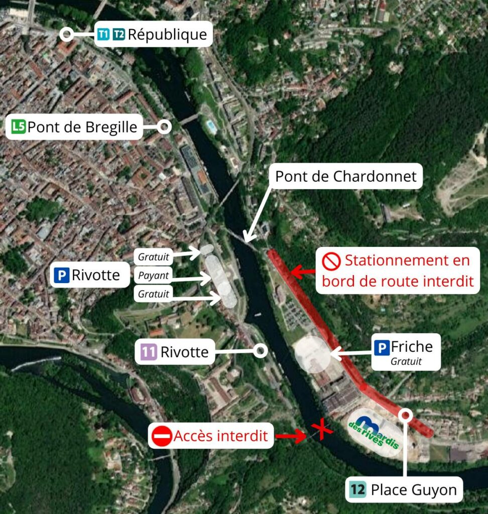 plan secteur parc de la Rhodiacéta